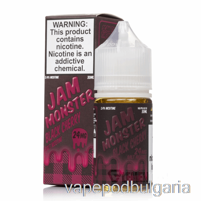 Vape Течности черна череша - сладко Monster Salts - 30ml 48mg